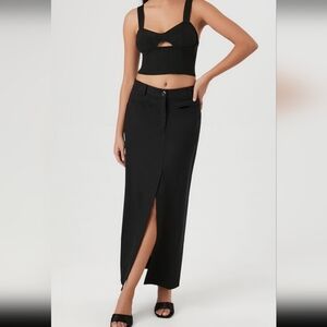 Elegant Black Maxi Skirt NWT